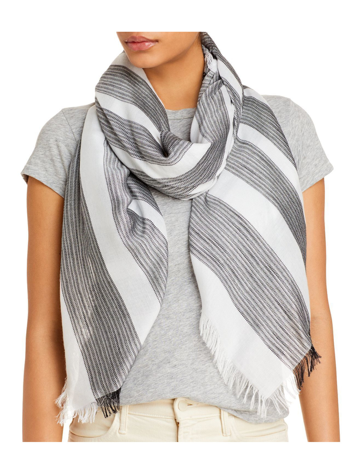 Женский черный хлопчатобумажный шарф для согревания шеи с бахромой цвета МОРСКОЙ волны 5090₽