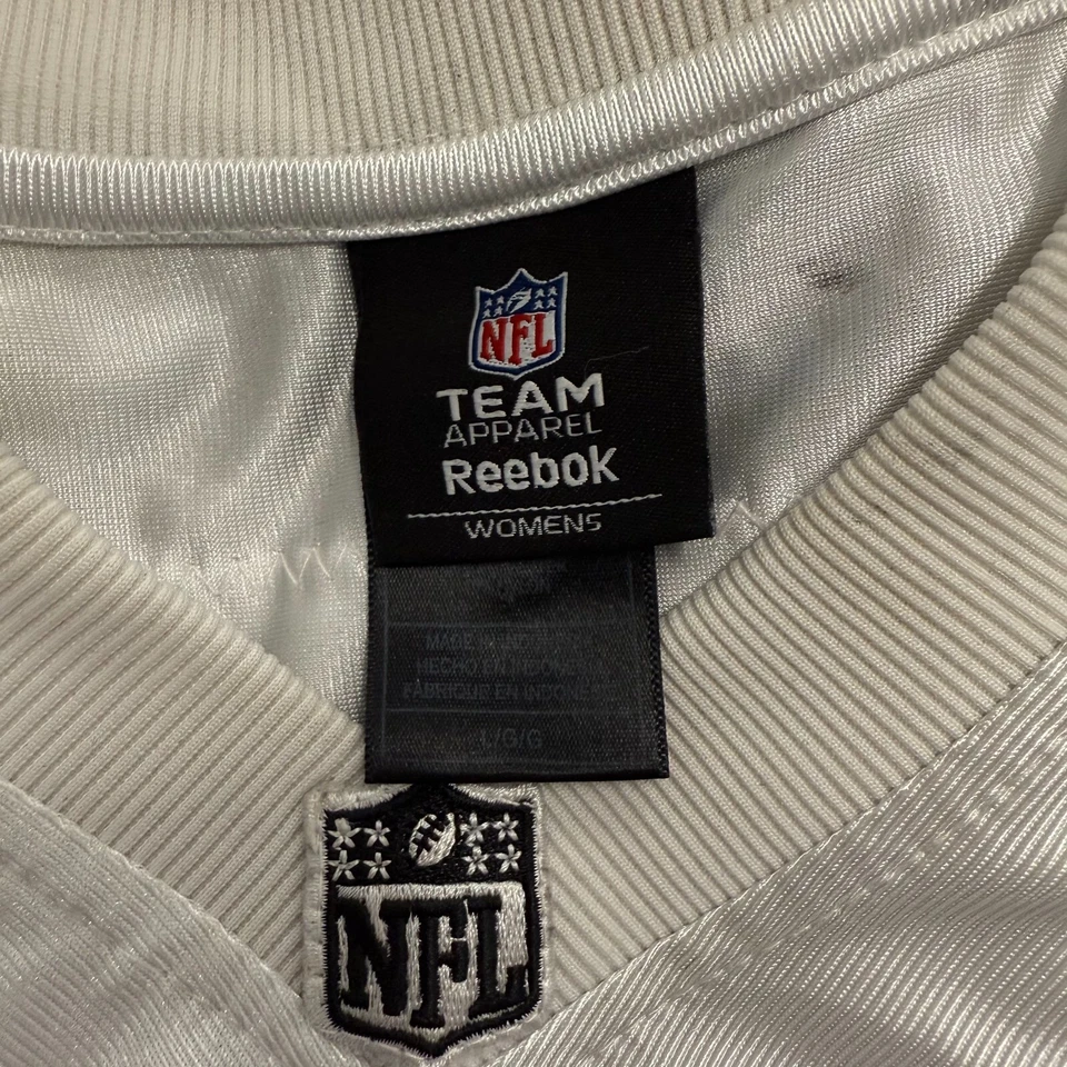 Camiseta cosida talla L - Baltimore Ravens NFL Joe Flacco #5 para mujer blanca ¡Envío rápido! Foto 3 de 4