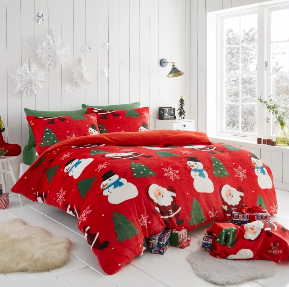 christmas-duvet-cover-teddy-bedding-reversible-quilt-set-single-double