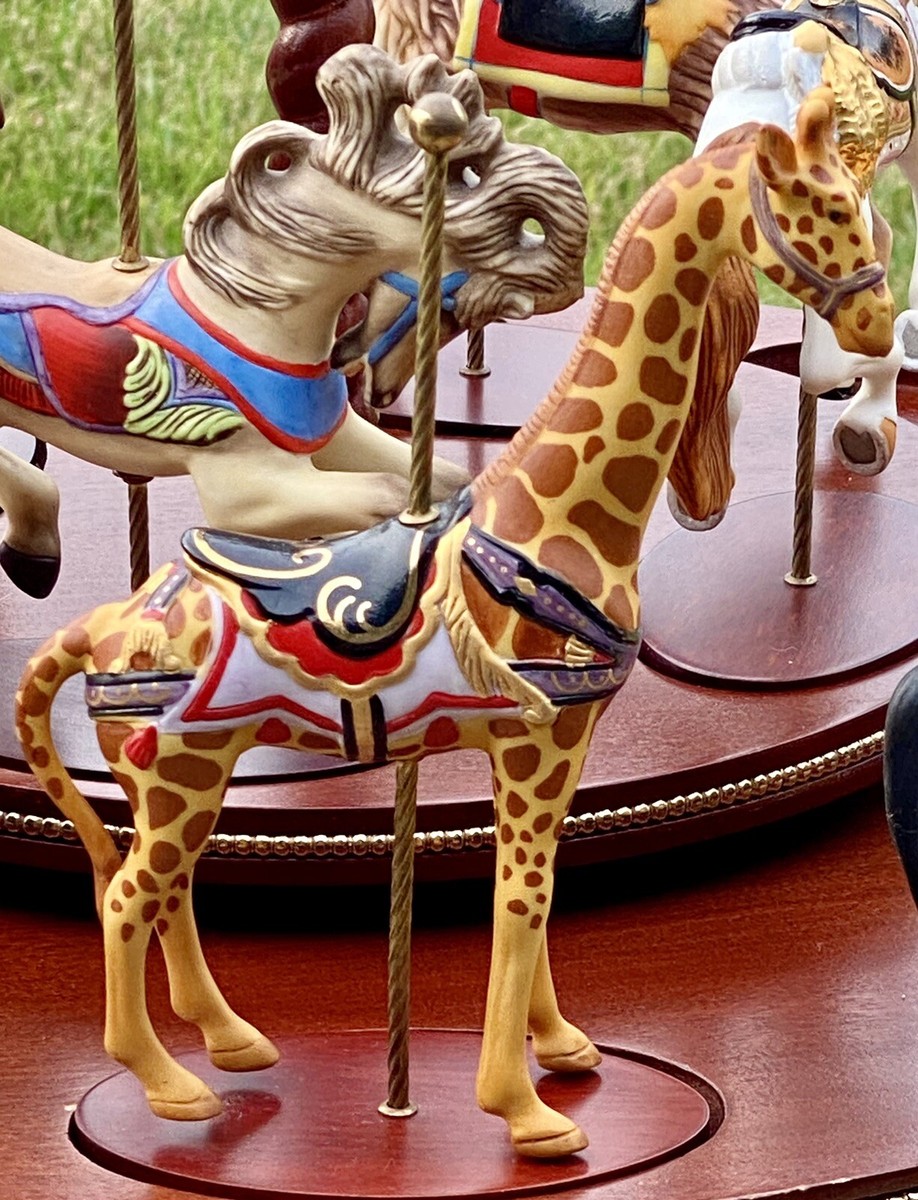 FRANKLIN MINT TREASURY OF ART CAROUSEL 1988 - 12 Animals w