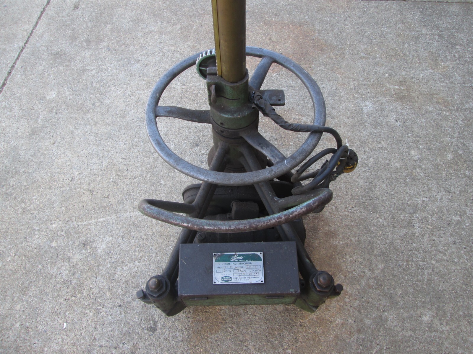 Linde Cutting Machine Track Burner CM16 Cutting Torch (parts or repair