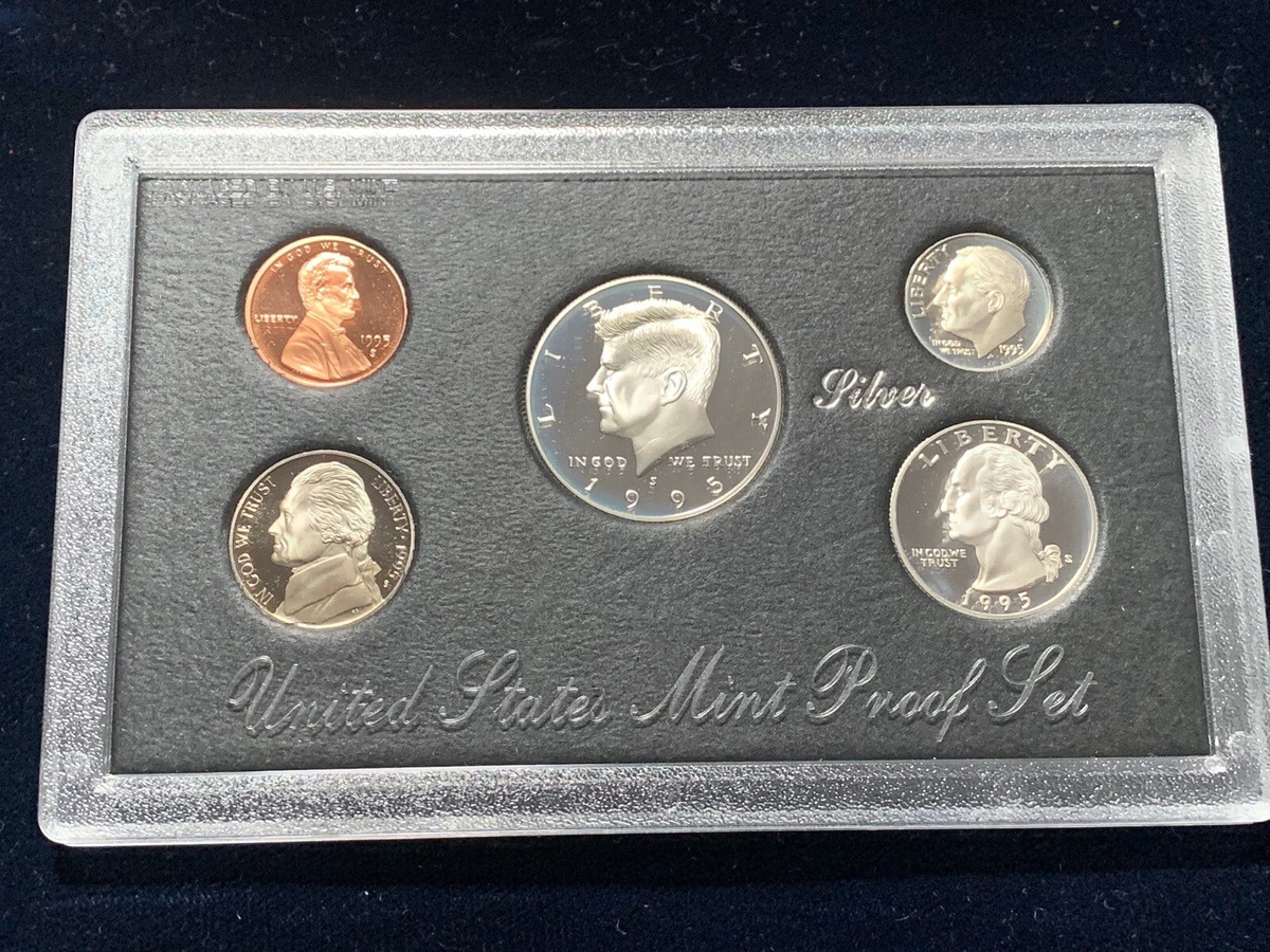1995 US Mint Silver Proof Set 5 Piece Silver Set | eBay