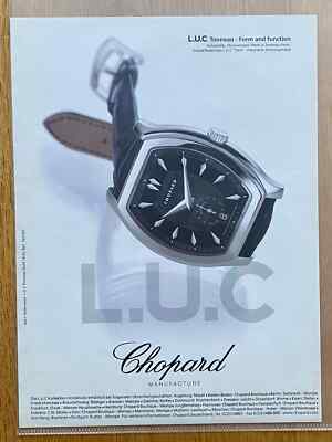 Chopard L.U.C. Tonneau Chronometer Original 2003 Vintage Watch Advert Werbung
