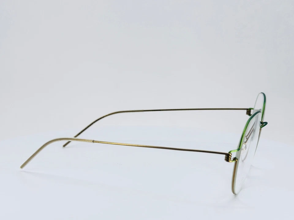 LINDBERG AIR TITANIUM EVAN 051/F5AK GT Green Gold Eyeglasses 50-17-135 B:39 - Image 2 of 4