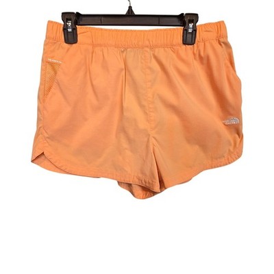 The North Face Shorts Womens Large Orange Ripstop Hiking Athletic Gorpcore