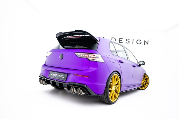 Diffusor Flaps V.2 Passend FüR Vw Golf R Hatchback Mk8 / Mk8 Fl Roter Kern-image