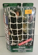 GI Joe 12" Marine Amphibious Assault Training - Climbing Net 2005 - New!
