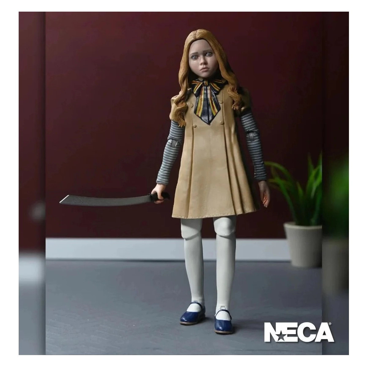 Figurine M3GAN NECA Ultimates en PVC et tissu avec visages interchangeables
