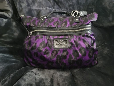 Purple Poppy Coach Purse for sale | eBay
