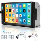 7" Double 2 DIN Car MP5 Player Bluetooth Touch Screen Stereo Radio Mirror Link