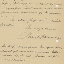 Letter Schlumberger Robert Vienna sparkling wine Christian Frank Kaufbeuren 1924