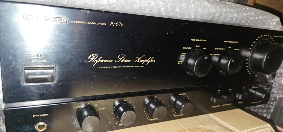 PIONEER A676  Referens Stereo  Amplifier  MADE IN JAPAN  - Bild 2 von 2