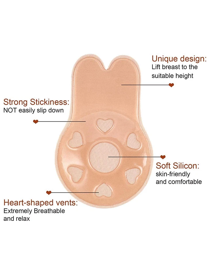 Push Up Adhésif Silicone Invisible Rabbit Bra pour Les Femmes de Soutien-Gorg... - Photo 4/4
