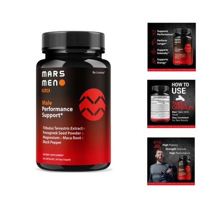 Mars Men Pro - Official Mars Men Pro Supplement Natural Support Capsules, Mar...