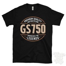 GS750 T-SHIRT - PREMIUM QUALITY MOTORCYCLING ENGINEERED FOR LEGENDS