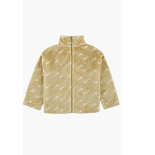 NWT Nike Kids' Swoosh Plush Fleece Jacket Sesame size 4T