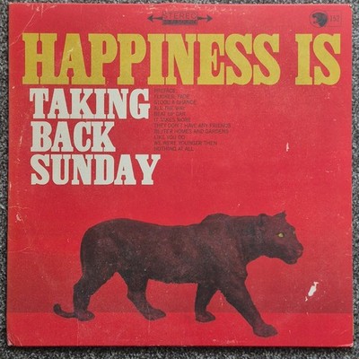 Taking Back Sunday Happiness LP Black Original Release Indie NM Vinyl