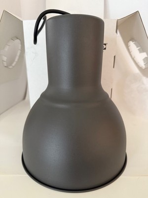 2 NEW in box Ikea HEKTAR Pendant Hanging Ceiling Light/ Lamp Steel, Dark Gray 9''