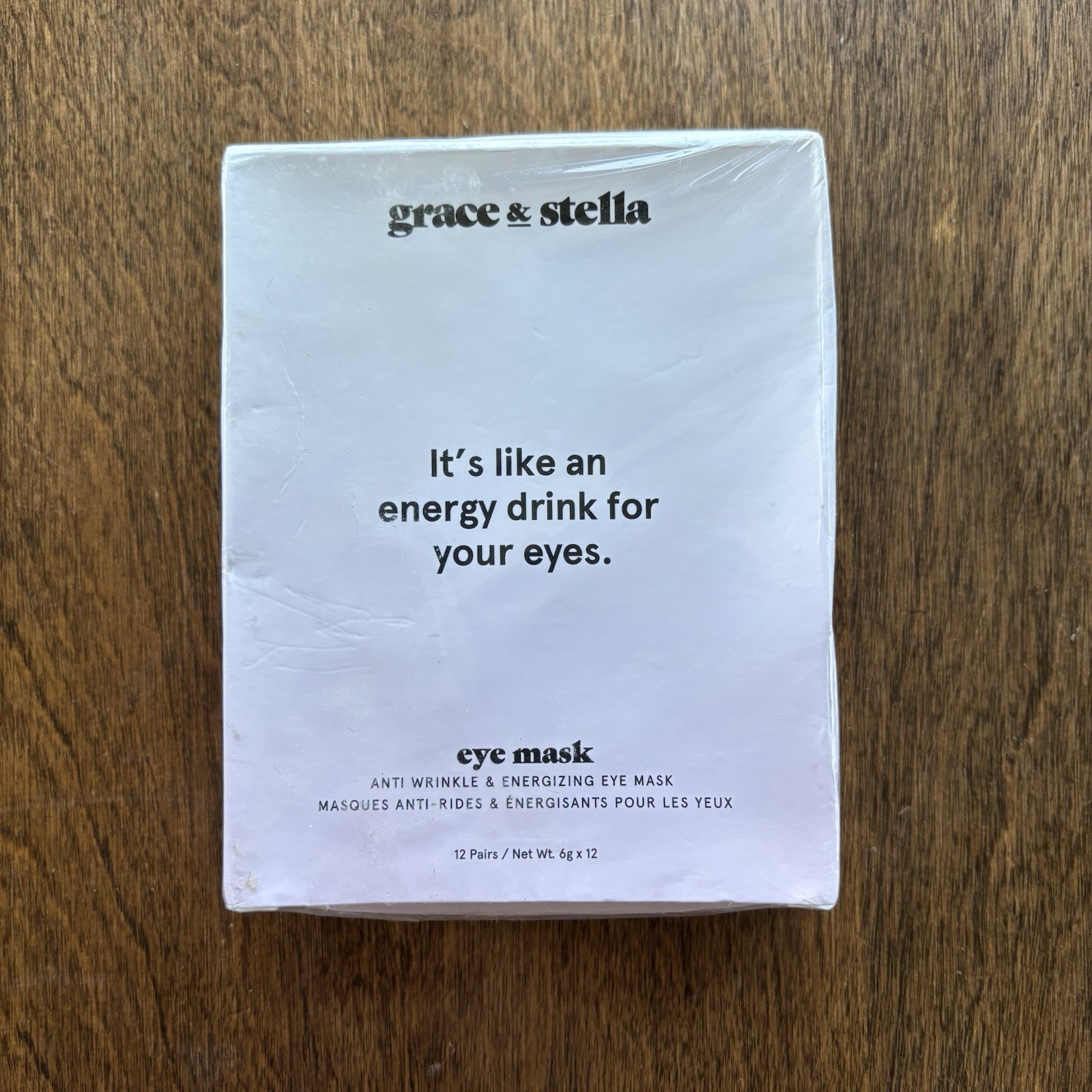 Grace & Stella 12 Pairs Eye Mask Anti-Wrinkle & Energizing Sealed - NIB