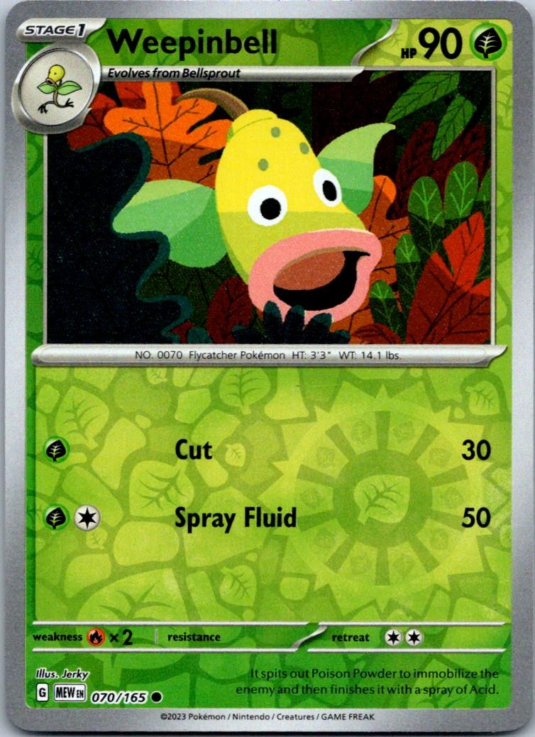 WEEPINBELL 151 070/165 REVERSE HOLO