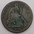 1876-S Seated Liberty Silver Half Dollar 50C - San Francisco Mint