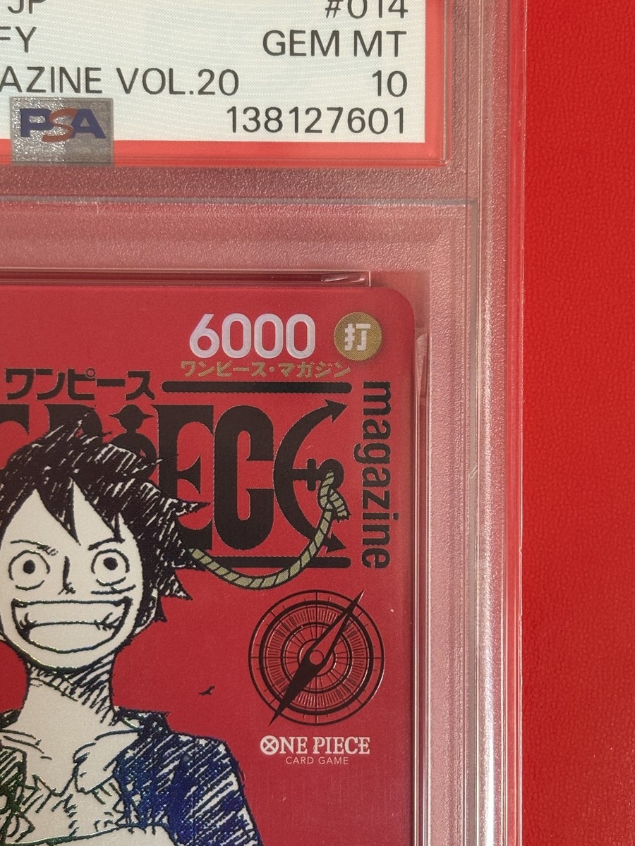 2025 PSA 10 One Piece Magazine Vol.20 Monkey D Luffy ST21-014