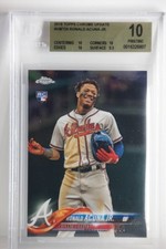 Ronald Acuna 2018 Topps Chrome Update RC HMT25 BGS 10 PRISTINE