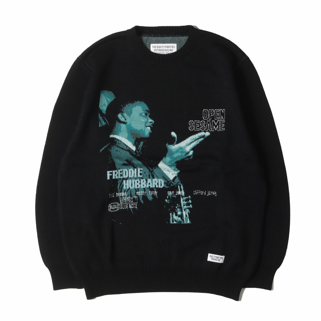 WACKO MARIA KNIT SIZE: M 23AW BLUE NOTE JACQUARD SWEATER WACKO MARIA KNIT SIZE: M 23AW BLUE NOTE JACQUARD SWEATER