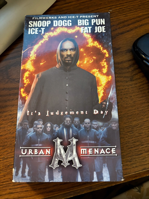 Urban Menace VHS Snoop Dogg & Ice-T Big Pun Fat Joe Rap Hip Hop