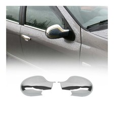 Spiegelkappen Spiegelabdeckung für Renault Twingo 2007-2014 Chrom ABS Silber