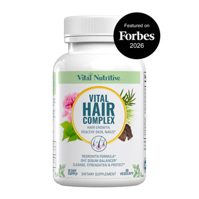 VITAL NUTRITIVE Vital Hair Complex -Hair Support Vitamins for Men &Women 60 Vega