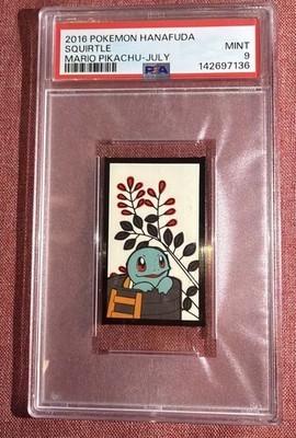2016 POKEMON HANAFUDA MARIO PIKACHU JULY SQUIRTLE PSA 9 | eBay