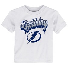 Toddler White Tampa Bay Lightning Bubbly Script T-Shirt