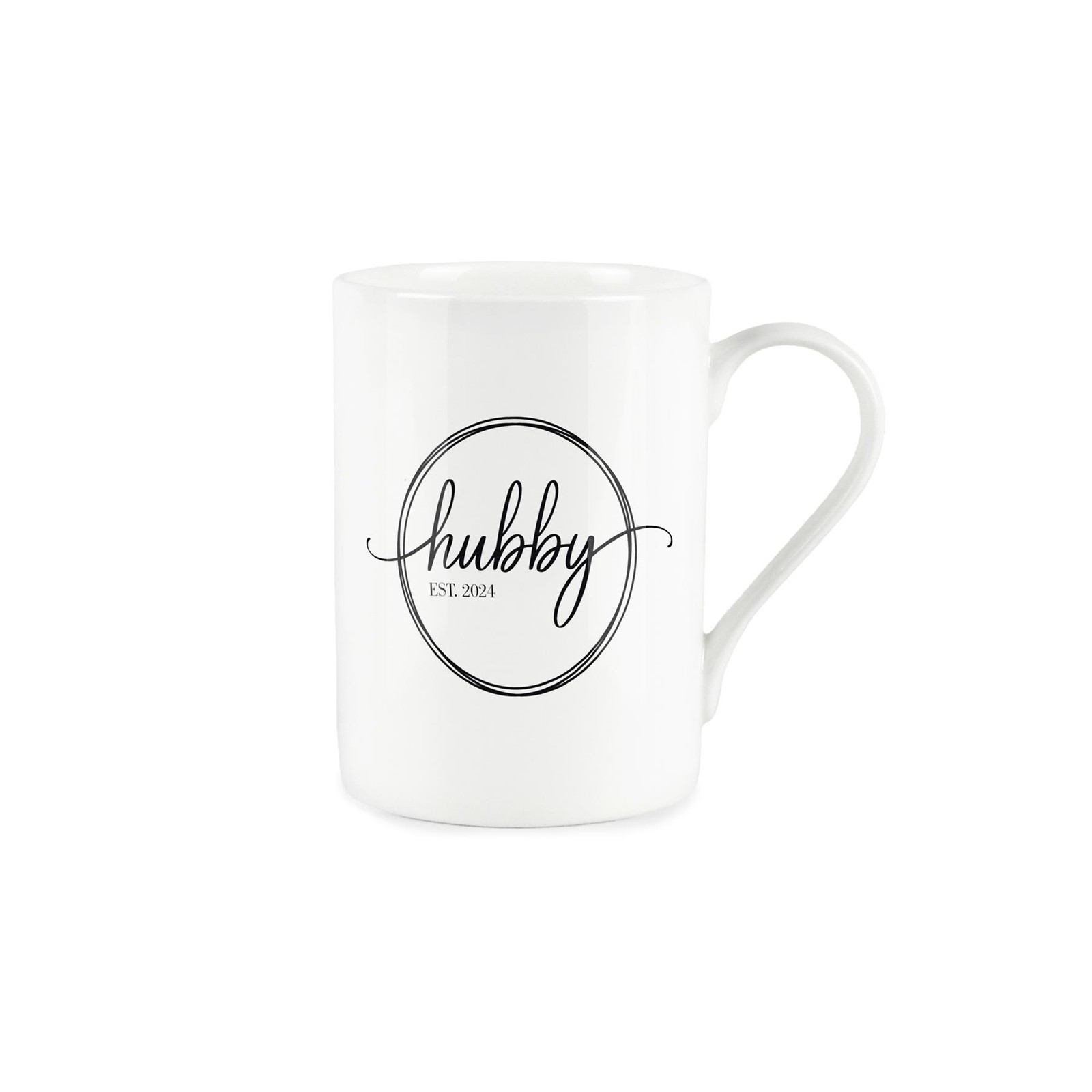 Hubby Mug - Marriage Wedding Husband Gift for Him - Bone China Tea/Coffee Mug