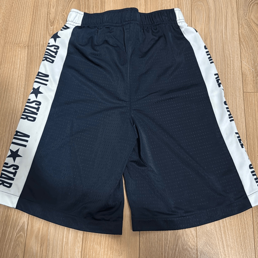 Converse boys basketball black shorts size large thumbnail 8