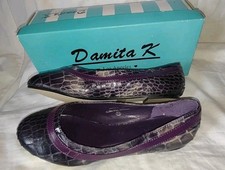 Vintage Damita K Los Angeles Jackie 10 Purple Shoes Size 7.5