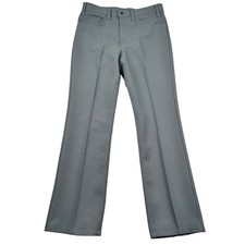 Vintage 1980s Levis 517 Sta-Prest Action Slacks Gray Bootcut Pants 32x30 Talon