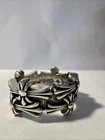 US Size 7 Chrome Hearts Cemetery Cross Ring Vintage 925 Sterling Silver 2015