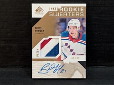 2018-19 Upper Deck SP Game Inked Rookie Sweaters Auto Patch Brett Howden  /49