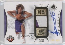 2008-09 SP Authentic Rookie Authentics 48/499 Robin Lopez #125 Patch Auto a8r