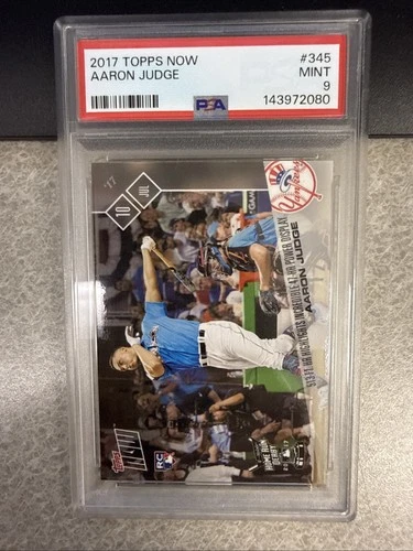 2017 Topps Now - Home Run Derby Aaron Judge #345 /5352 (RC) PSA 9
