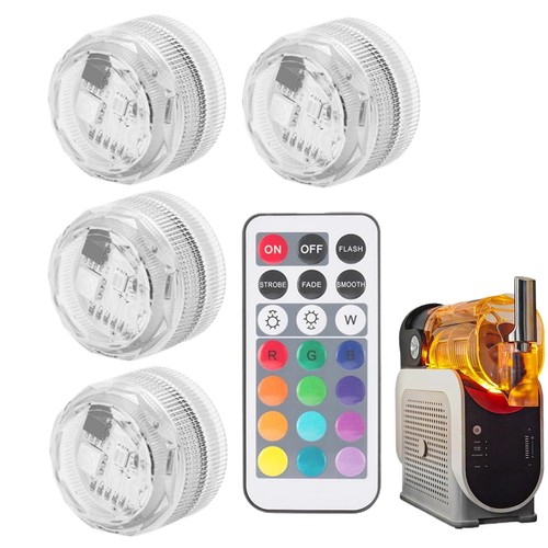 Submersible LED Lights 13 Colors And 4 Modes Adjustable Wireless Remote ...