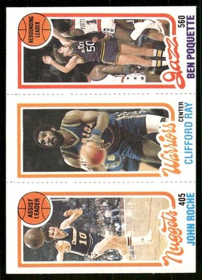 1980-81 Topps John Roche / Clifford Ray / Ben Poquette TL #74 / 99 / 235