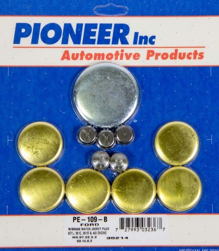 Pioneer PE-109-B, Kit 400 Fits Ford Freeze Plug Kit - Brass Performance Parts - Picture 3 of 10