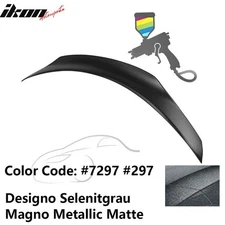 Fits 15-21 Benz W205 C-Class 4Dr Sedan PSM Style Trunk Spoiler ABS Painted #7297