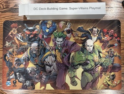 Cryptozoic DC Deck-Building Super-Villains CCG Playmat 28x14 Non-Slip