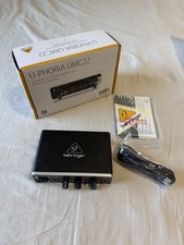 Behringer U-Phoria UMC22 USB Audio Interface 2x2 With MIDAS Mic Pre-amp