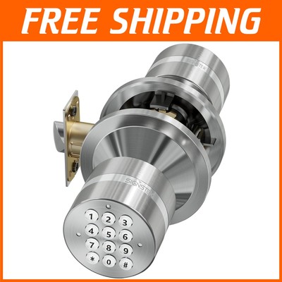 Easy Install Keyless Entry Door Lock, Satin Nickel