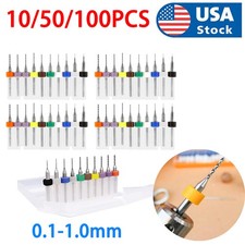 100x Carbide Micro Drill Bits Set 0.1-1.0mm f...