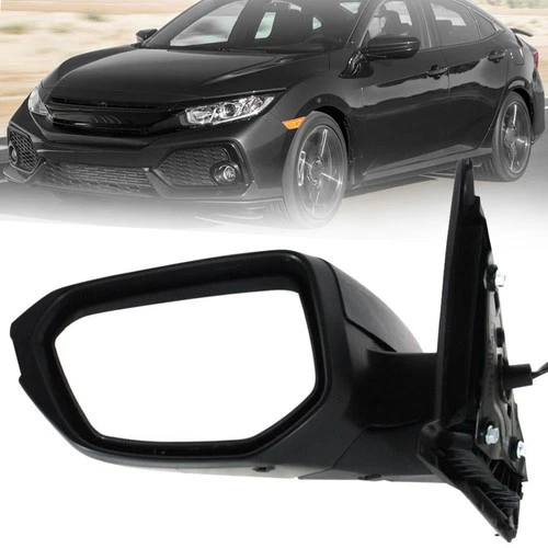 3Pin Driver Left Side View Door Mirror For Honda Civic 16-2020 2021 Coupe Sedan